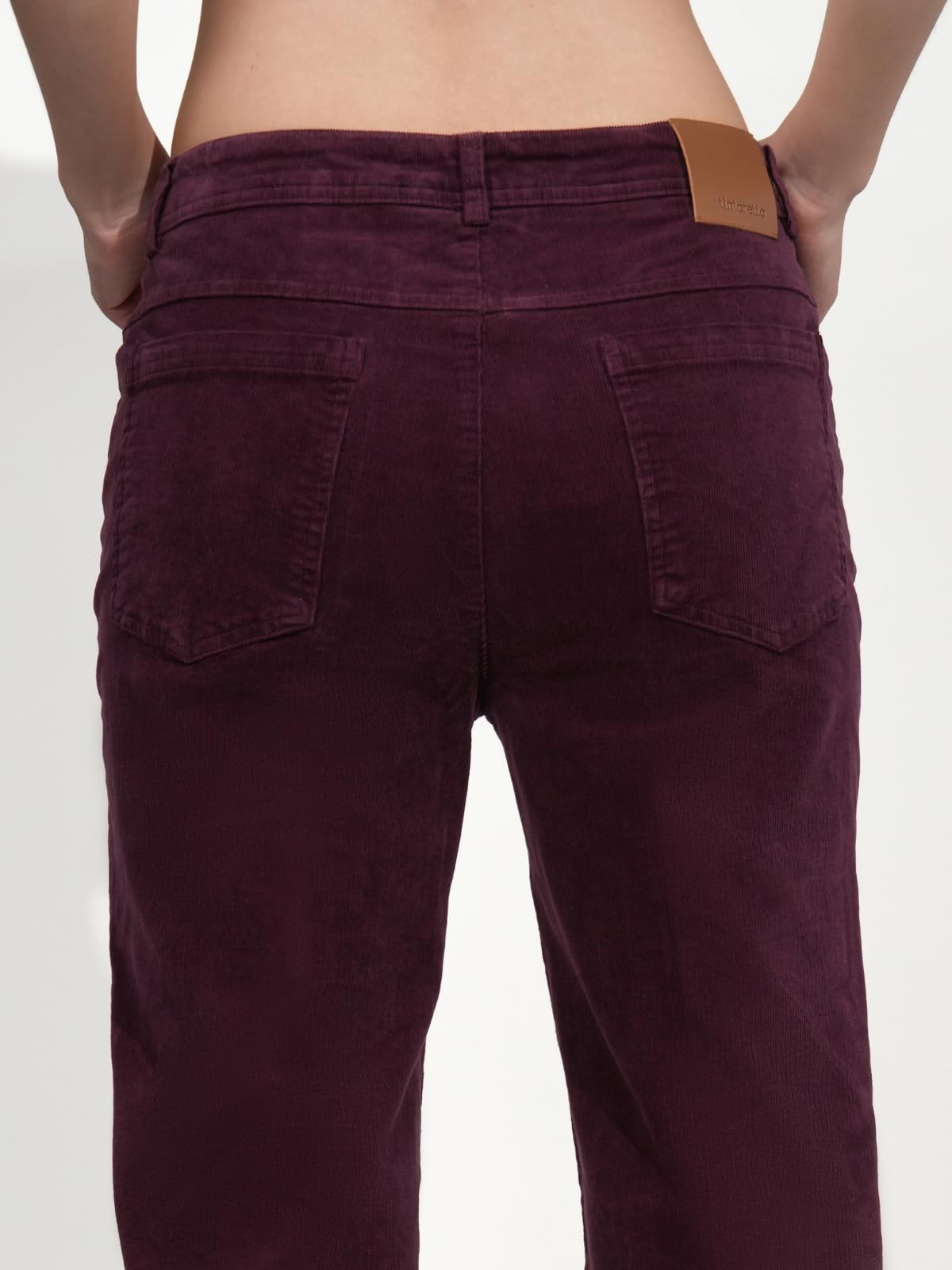 OctMoon Corduroy Pants Women Straight Leg Casual Trousers – Garment Dyed Pantalones de Pana para Mujer