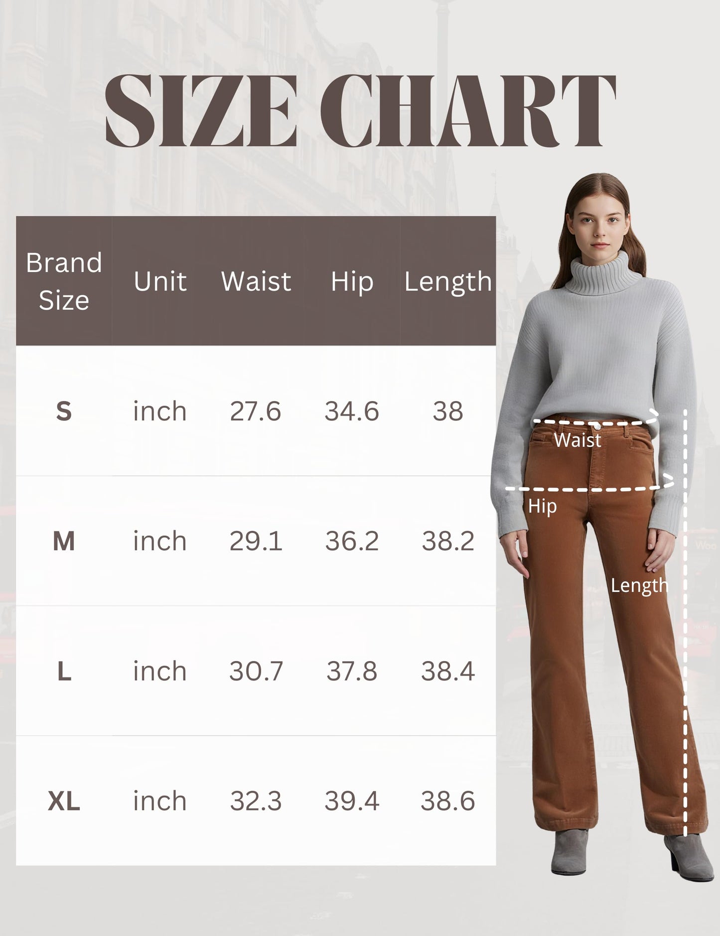 OctMoon Corduroy Pants Women Straight Leg Casual Trousers – Garment Dyed Pantalones de Pana para Mujer