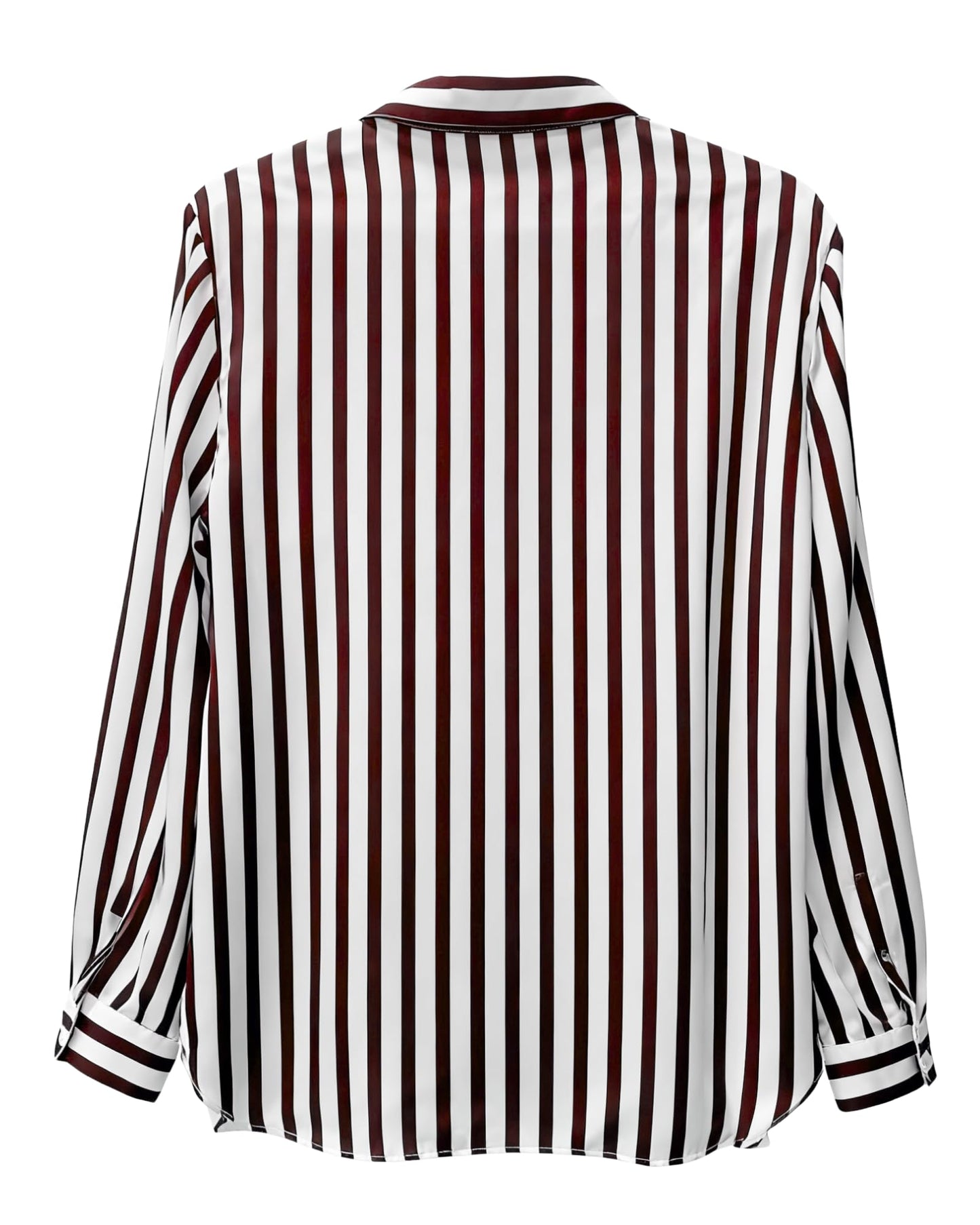 Long Sleeve Button Down Shirt, Classic Blouse with Pearl Buttons