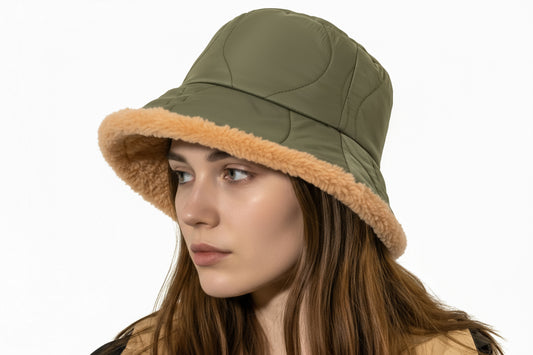 Sherpa Quilted Bucket Hat