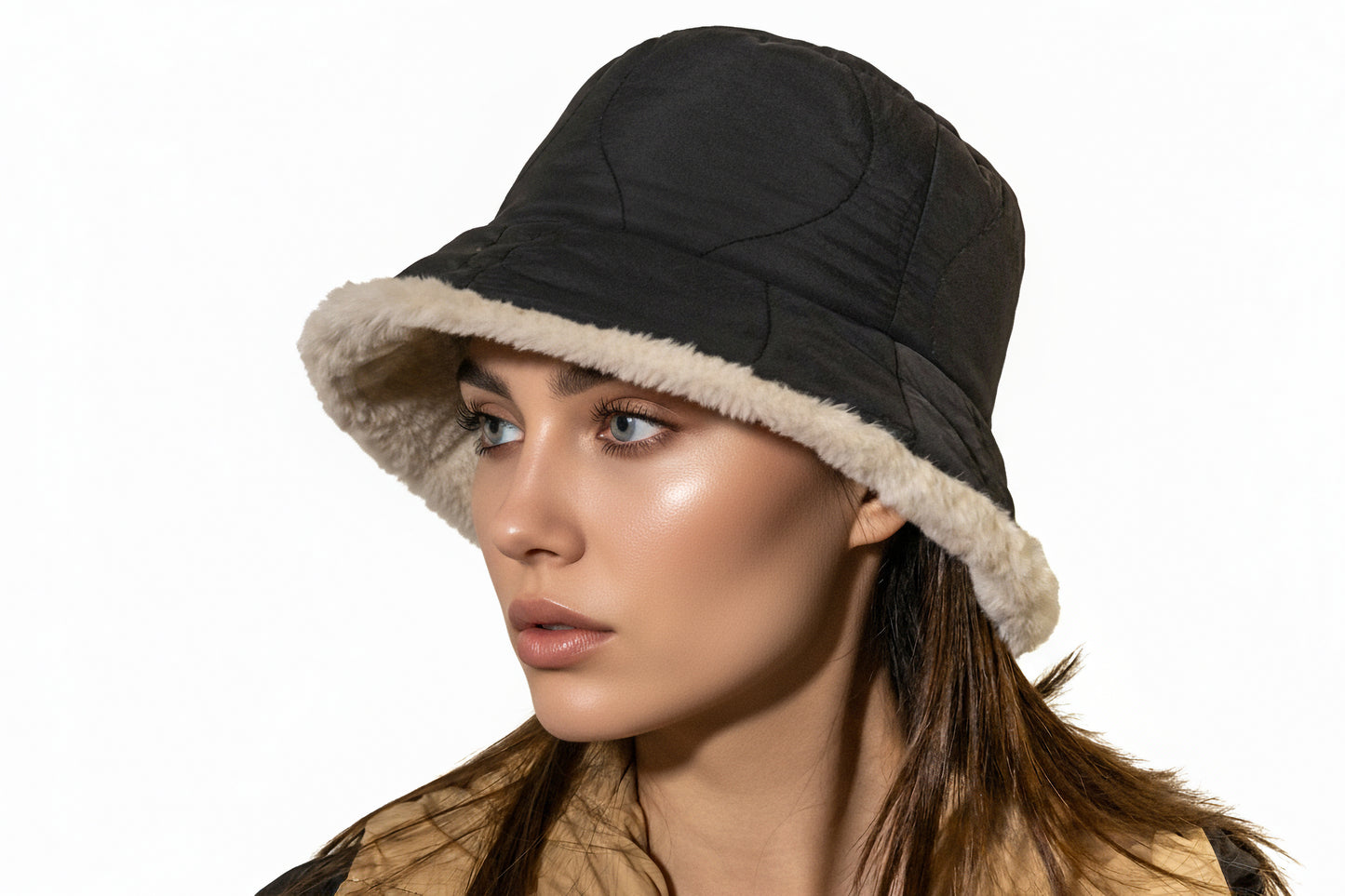 Sherpa Quilted Bucket Hat