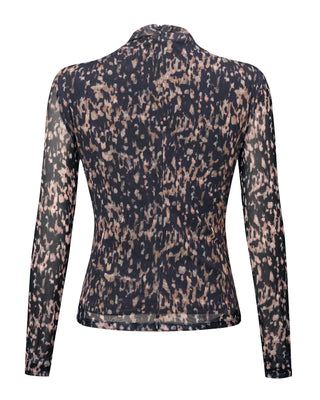 High Neck Slim Fit Blouse