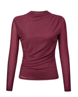 High Neck Slim Fit Blouse