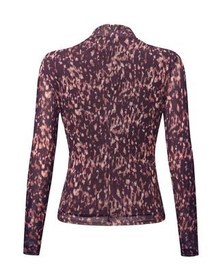 High Neck Slim Fit Blouse