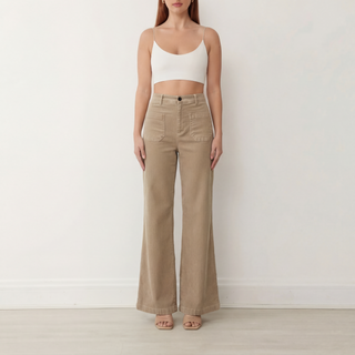 Corduroy Pants  – Garment Dyed Pantalones de Pana para Mujer